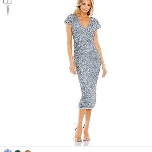 Mac Duggal. Blue Sequin dress Sz 12